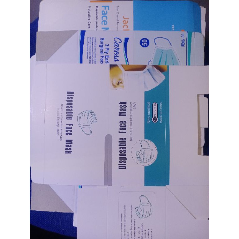 Dus masker 3ply / kotak packingan masker 3ply / kardus masker medis sensi