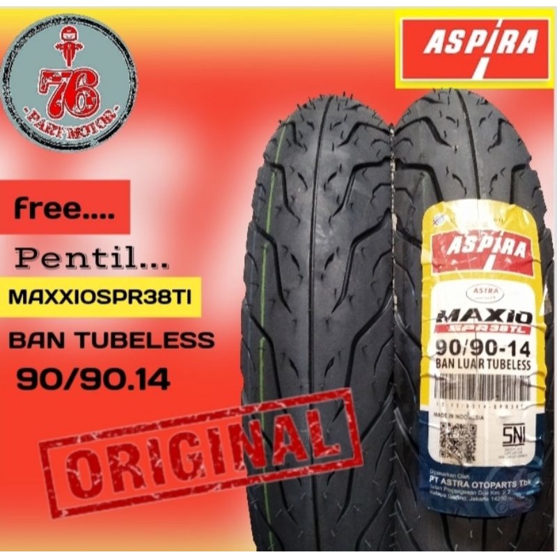 BAN TUBELESS ASPIRA MAXXIO SPR 38,90/90.14 RING 14 FOR