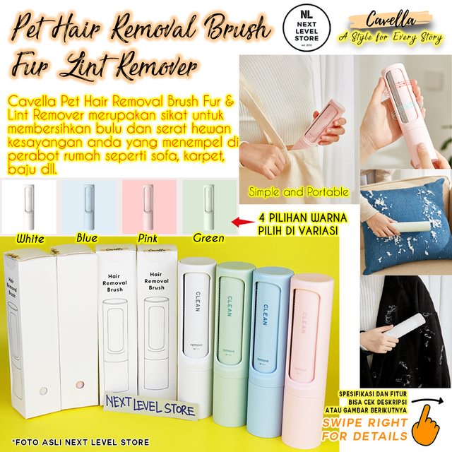 Pet Hair Removal Brush Lint Roll Pembersih Bulu Anjing Kucing Pets