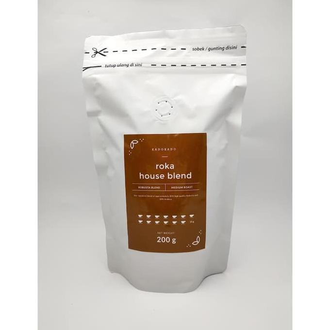 

Kopi- Robusta Roka Coffee Blend (Biji Kopi Robusta 80%+Arabika 20%) -Biji-Kopi.