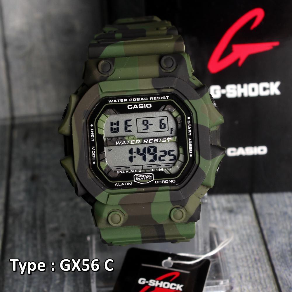 CASIO G-Shock GX56 Loreng Army Tentara . Jam Tangan Pria Digital Outdoor Water Resist Tahan Air