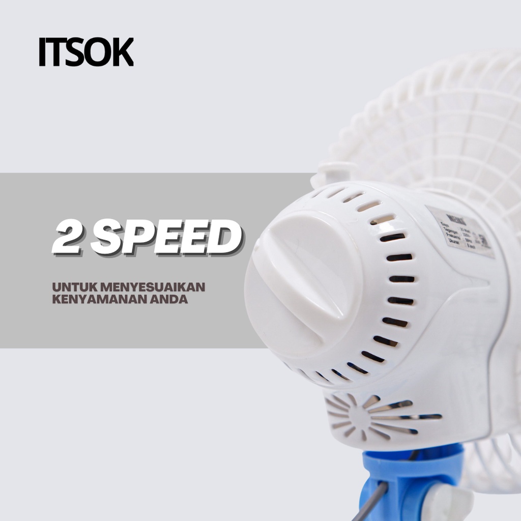 ITSOK Kipas Angin Meja Karakter 8inci / Portable Desk Fan Termurah