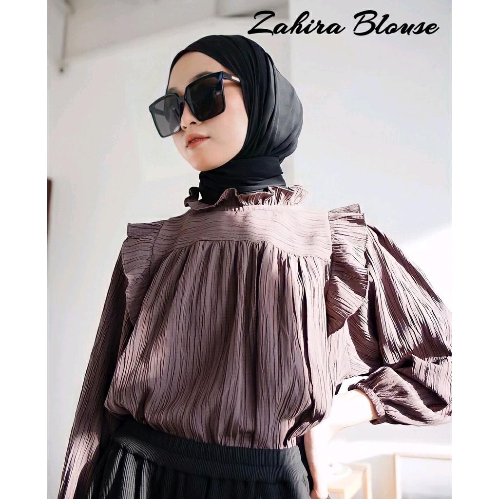 BLOUSE CRINCLE ZAHIRA / ZAHIRA BLUS WANITA