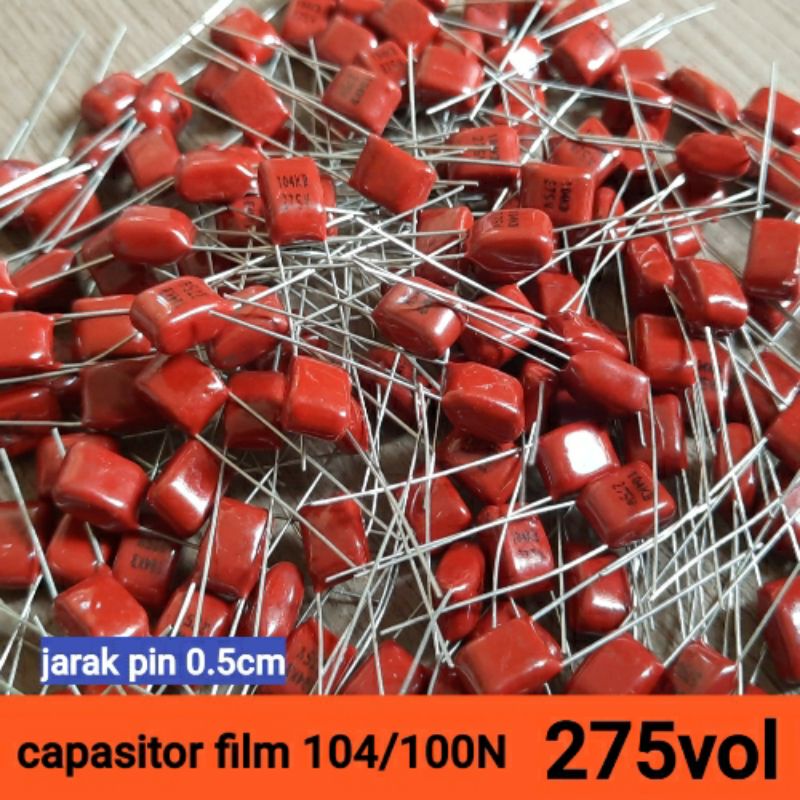 100n capasitor film 275v