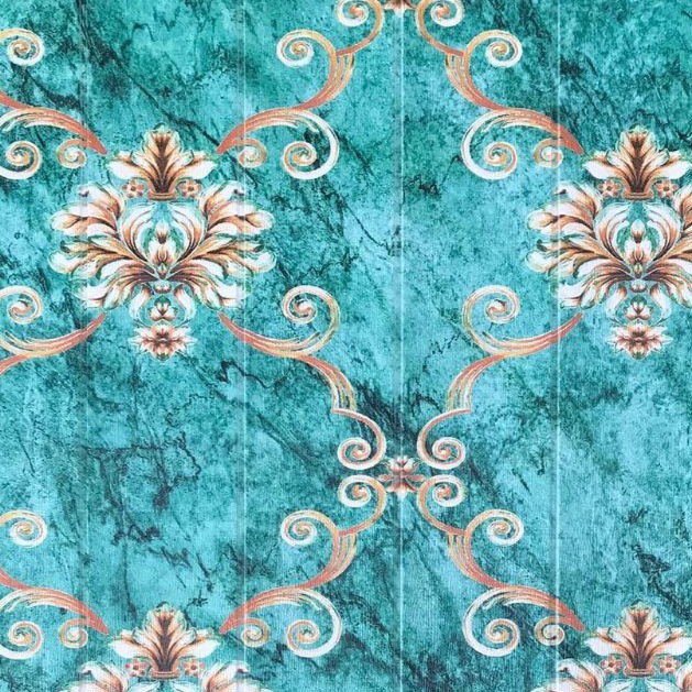 WALLPAPER 3D BRICK FOAM BATA CORAK ORNAMEN BUNGA MOTIF MODERN TIMBUL