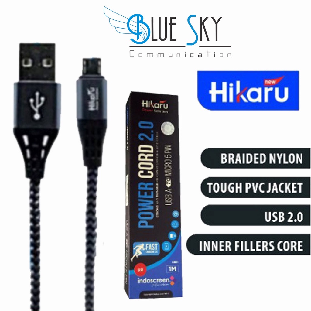 KABEL USB HIKARU POWER CORD 2.0 1M 5PIN MICRO