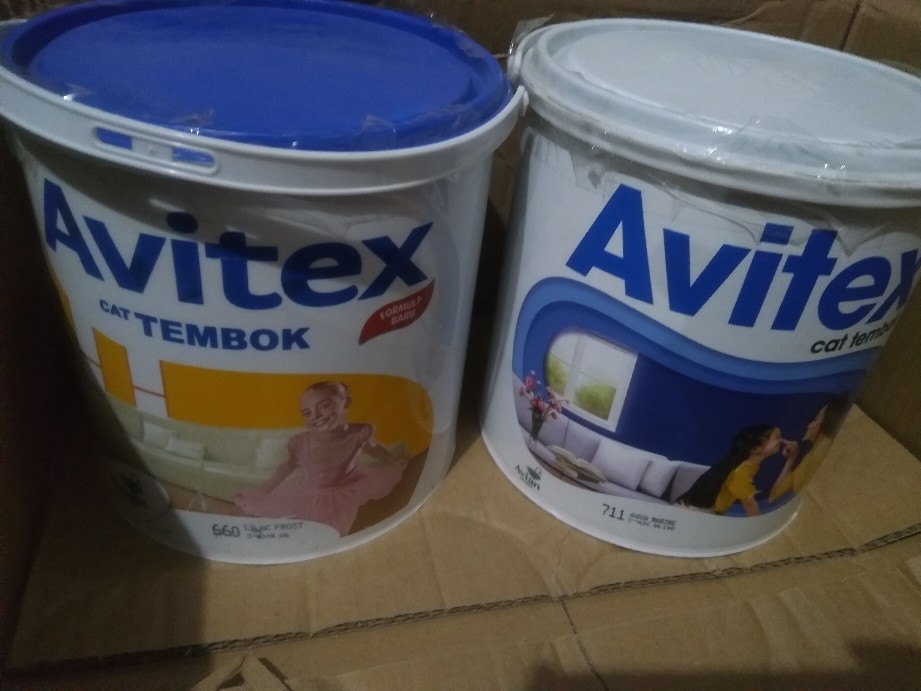 Cat Tembok Interior Avitex 5kg Galon 5 Kg Tembok Interior Plafon Dinding Avian Paint