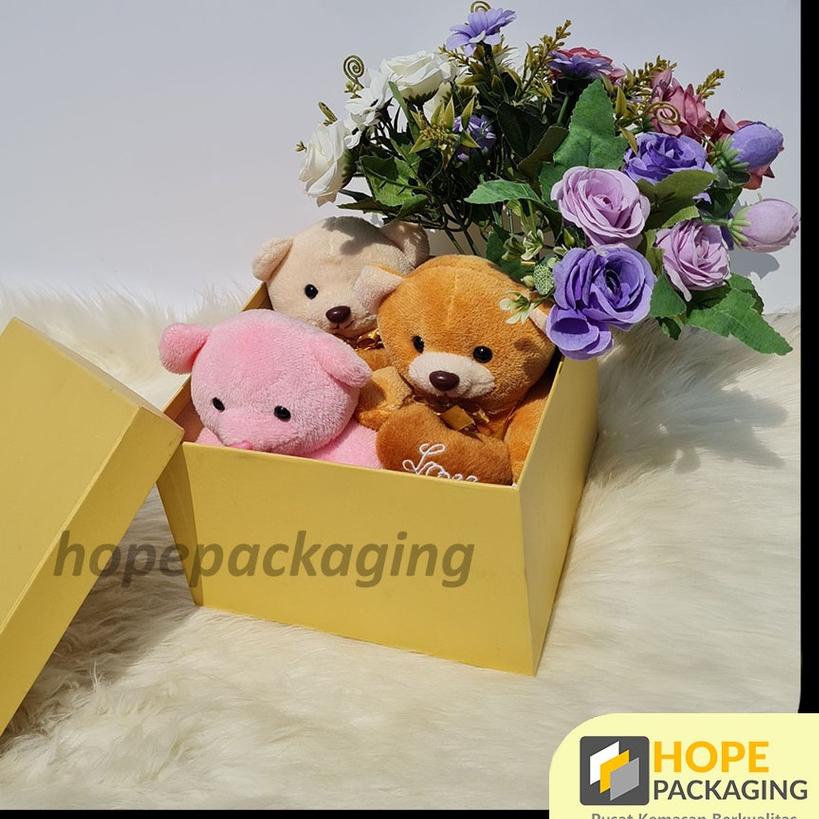 

➼ Kotak Hampers Bloom Box Square Flower Box Kotak Kado Hampers Square kotak hadiah ✦