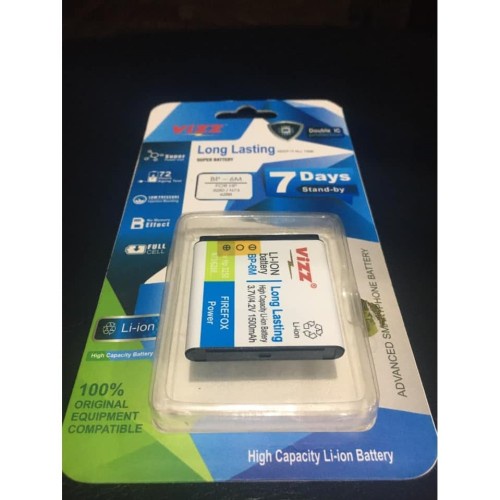Baterai Batre VIZZ N73 BP 6M / Baterai Double Power BP 6M Original