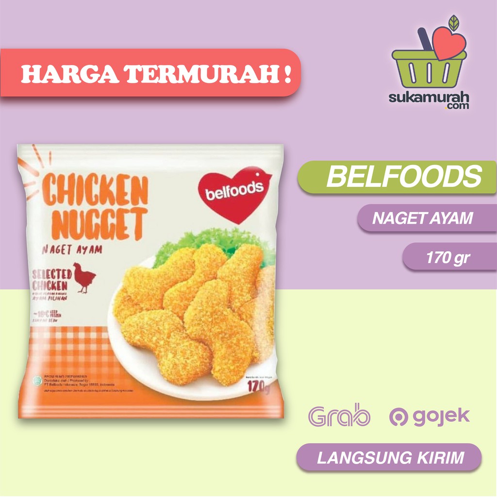 

GRAB GOJEK INSTAN BELFOODS CHICKEN NUGGET S 170GR TERMURAH