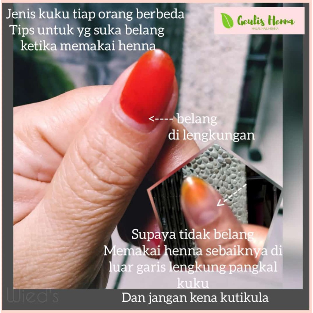 (Ready) 15 ml | Cat Kuku Henna Halal Khusus Muslimah bisa Tembus Air, Halal dan bisa untuk Wudhu