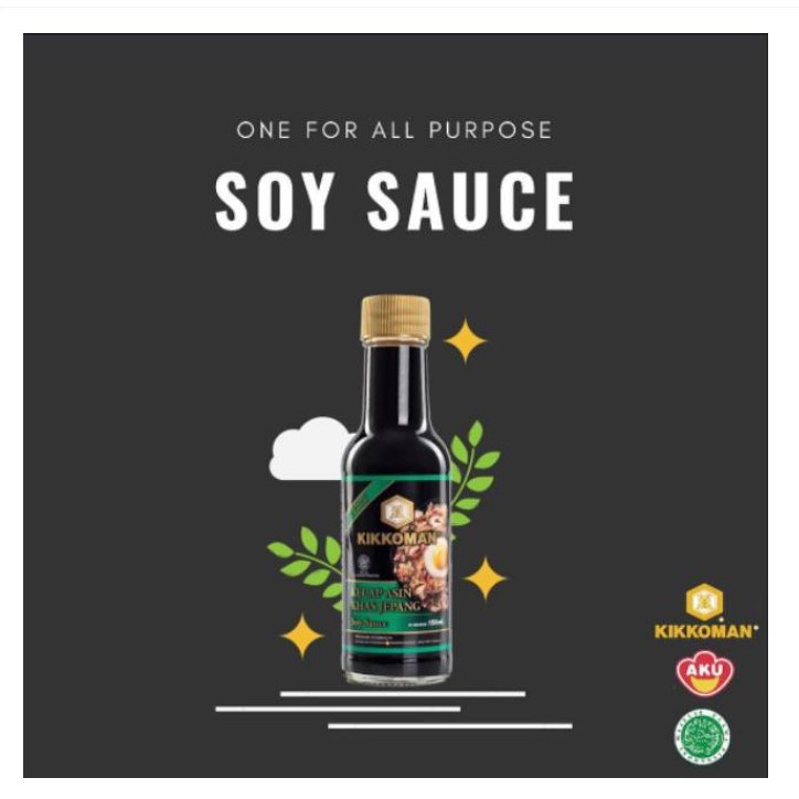 Kikkoman Soy Sauce All Purpose - Kecap HALAL - Shoyu 150ml