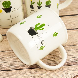 MUG KERAMIK TUTUP KAYU KAKTUS MUG LUCU GELAS MINUM MUG KERAMIK TUTUP KAYU KAKTUS MUG LUCU GELAS MINUM