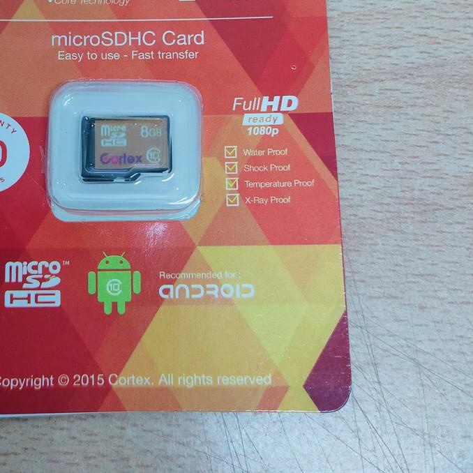 ♢ Cortex memory Micro SD HC 8GB Class 10 ✫
