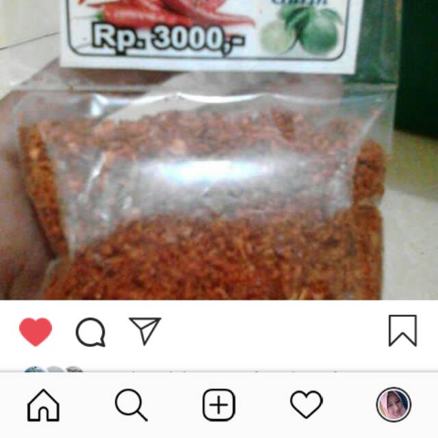 

Jeletot sambal tabur 40.000/kg