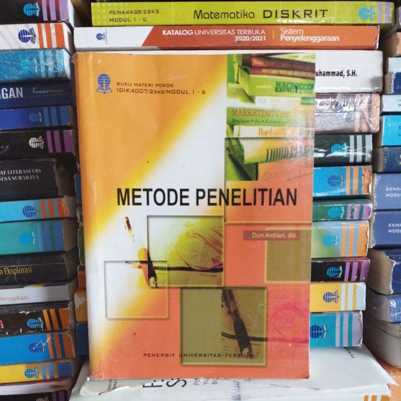 Jual Buku Materi Pokok Metode Penelitian UT. Buku Universitas Terbuka ...