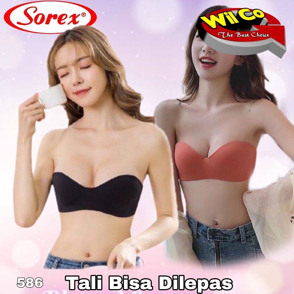 K586 - BRA WANITA SOREX SEAMLESS TANPA JAHITAN BUSA TIPIS ADA KAWAT SIZE 34 - 40