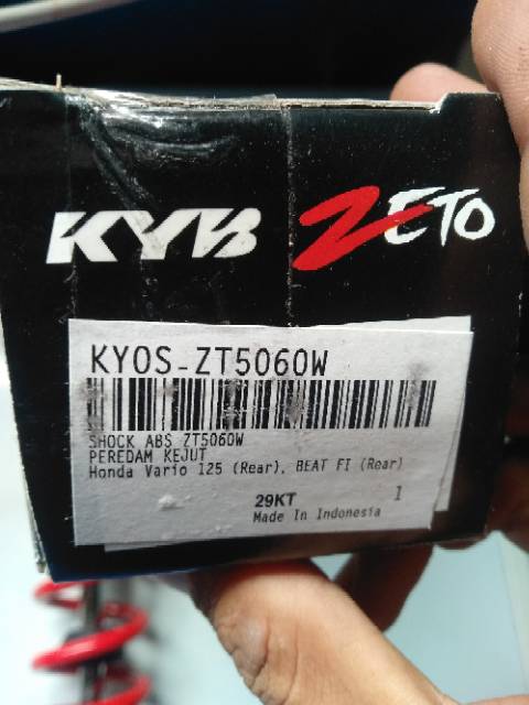 Shockbreaker kyb Zeto beat fi.vario 125 UK.330 mm