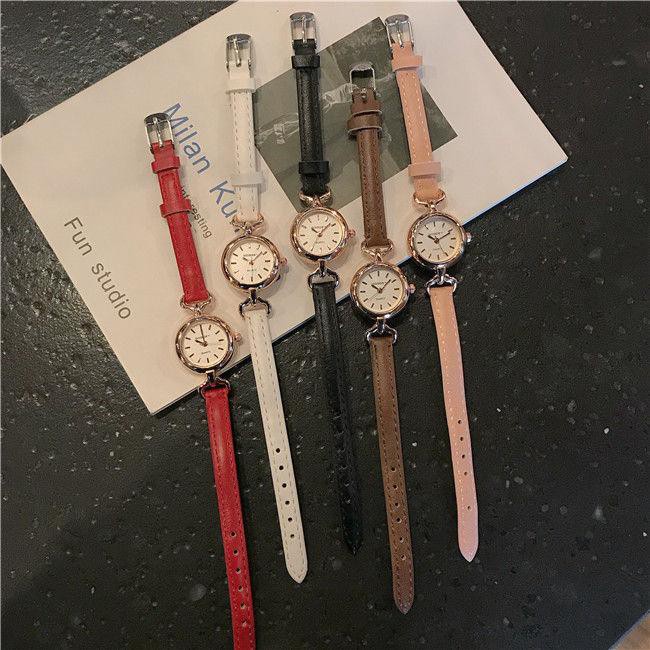 ✅Grosir Jam Senen - Jam Tangan Wanita Analog Model Bulat Jam Tangan Wanita Kecil Tali Kulit