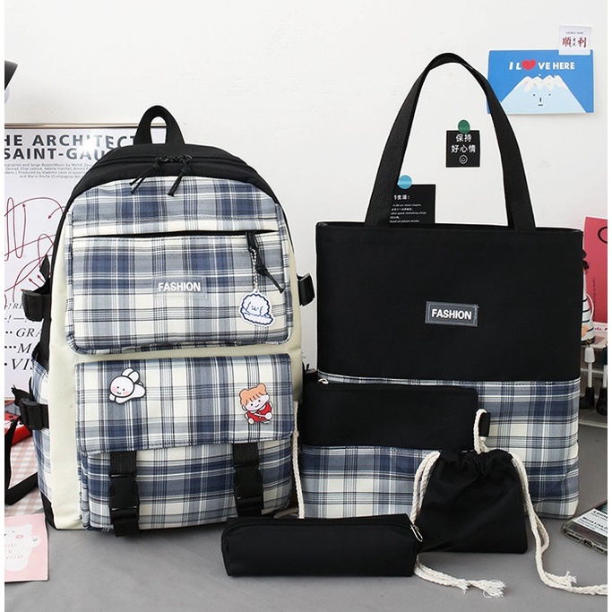 Tas Ransel Korea Anti Air Tas Murah Backpack Wanita Tas Ransel Sekolah Tas Punggung Wanita CR7838 BQ3140 GT1837 EL6590