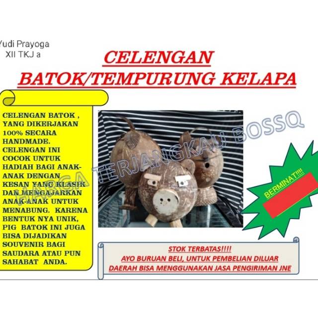 Celengan batok kelapa