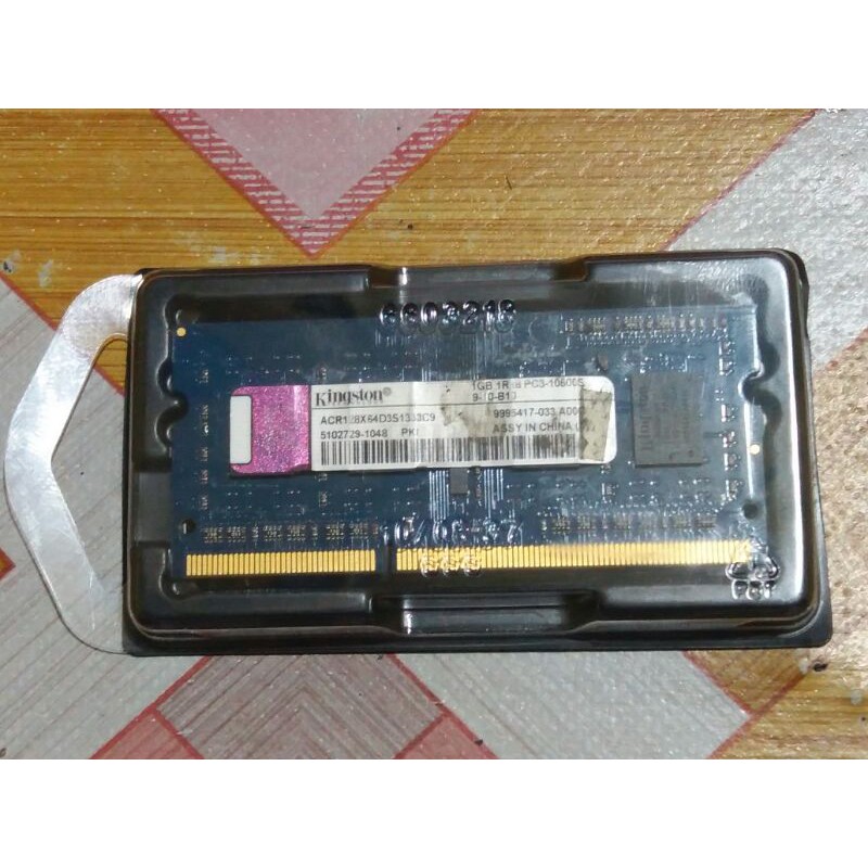 BEKAS - RAM Laptop Kingston 1GB 1Rx8 PC3-10600S
