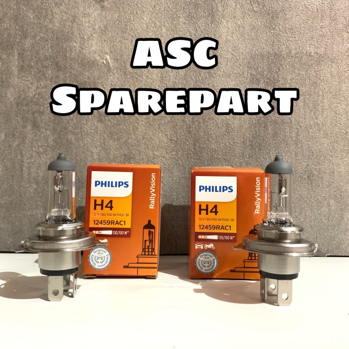 Bohlam Lampu Philips H4 - 12V 130/100W #98