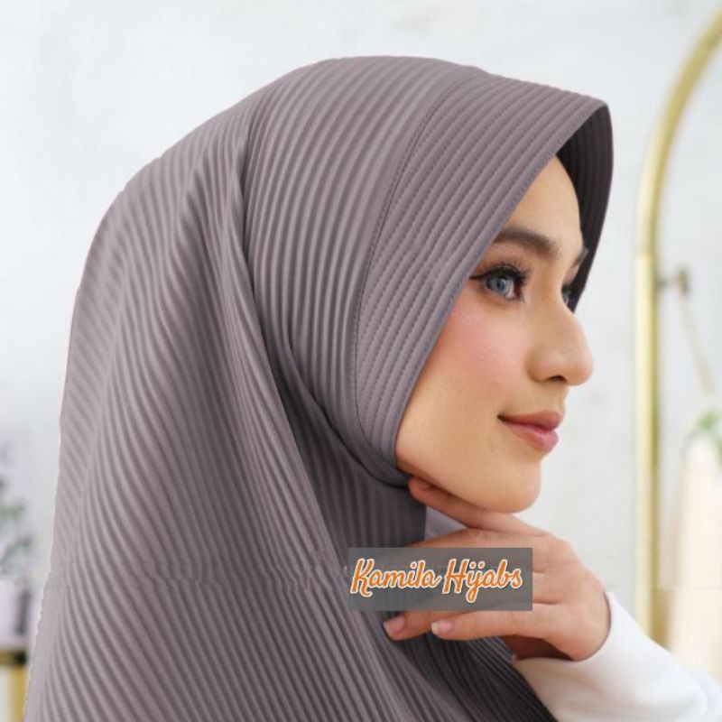 JUMBO BERGO MARYAM PLISKET Jilbab Instan plisket Jersey Hyget Premium FULL LIDI HIJAB BERGO MARYAM I