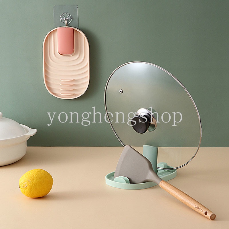 Rak Stand Holder Penyimpanan Sendok Spatula Tutup Panci Gaya Nordic Untuk Dapur