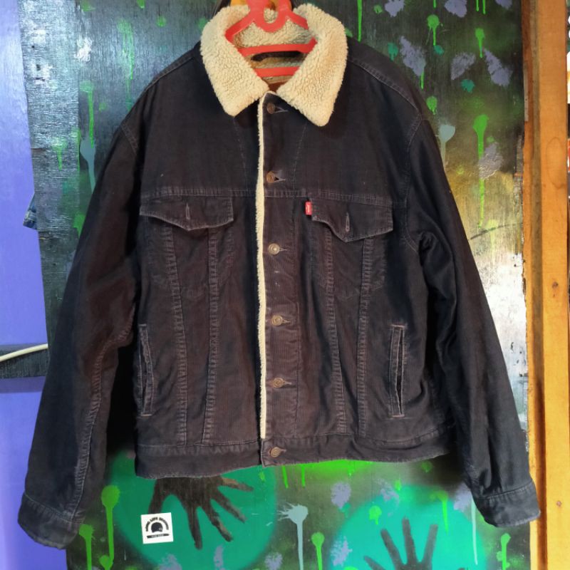 jaket corduroy levis second bekas preloved
