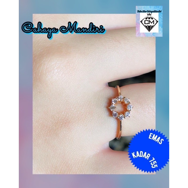 Cincin Hala Gold Dewi Sandra 755 (18K) Berat 1,69 Gram