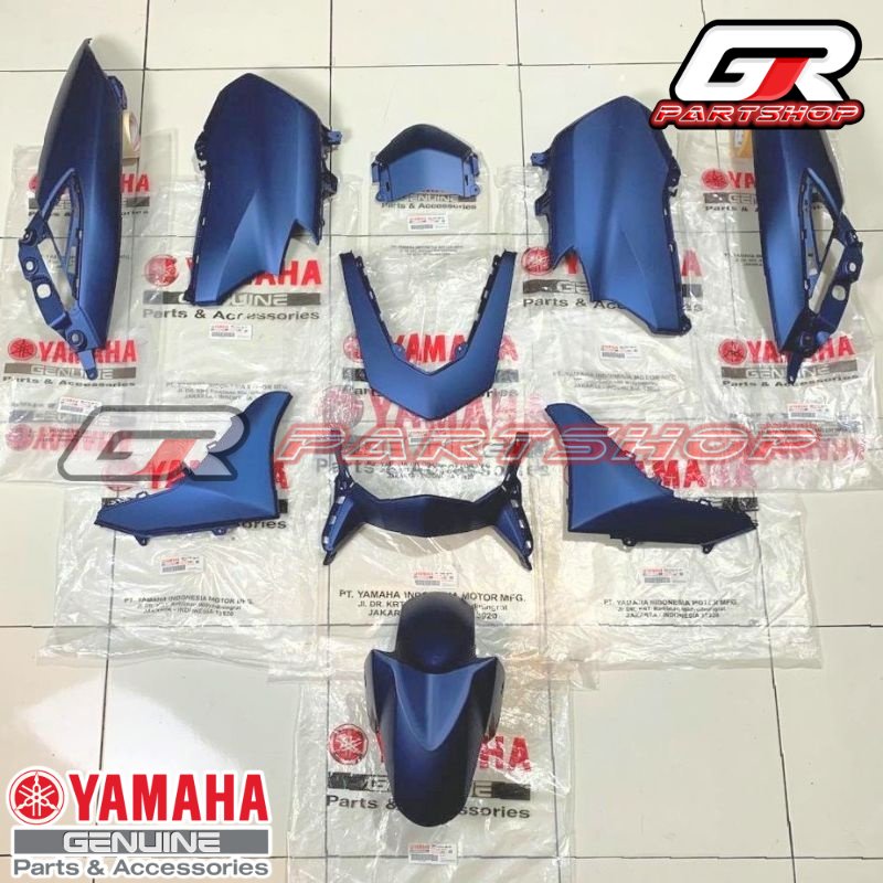 body halus fullset new nmax biru doff b6h-p4 original yamaha paket bodi fulset full ful set conected connected all new nmax ori ygp