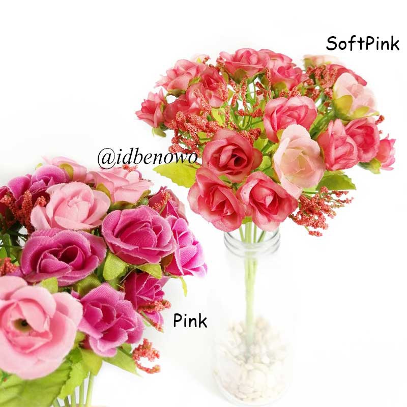 Bunga Artificial Bunga Mawar utk Dekorasi Hiasan dan Buket Wedding - Bunga Rose - AF10-1