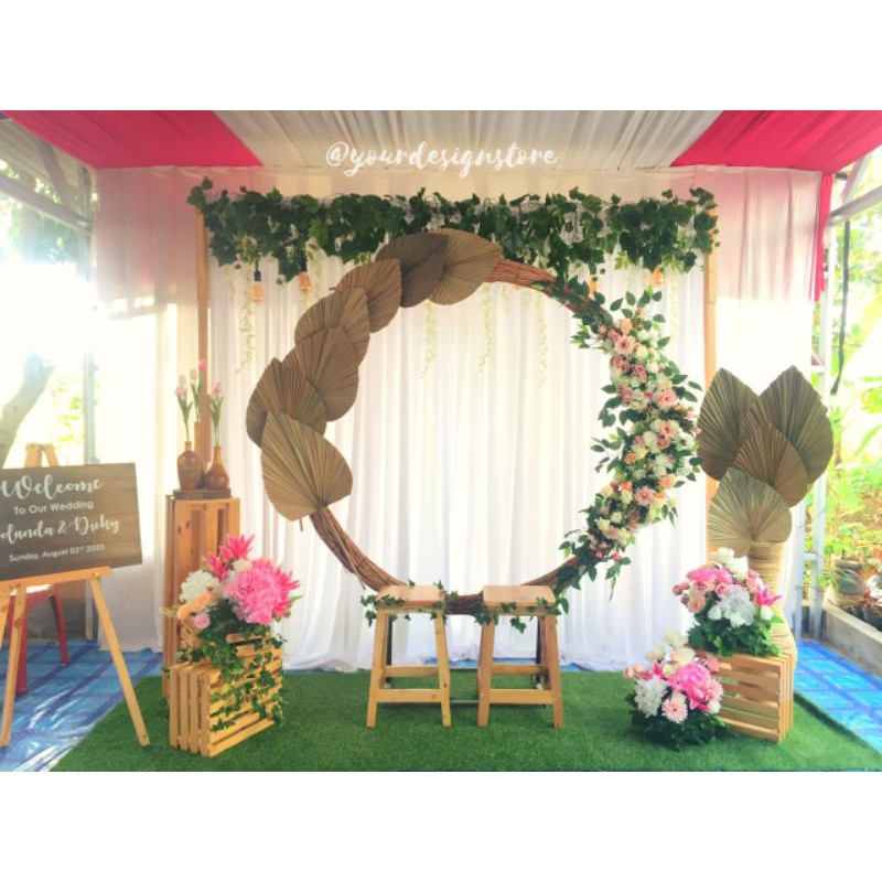 Paket Dekorasi Backdrop Wedding/Lamaran/Akad Nikah