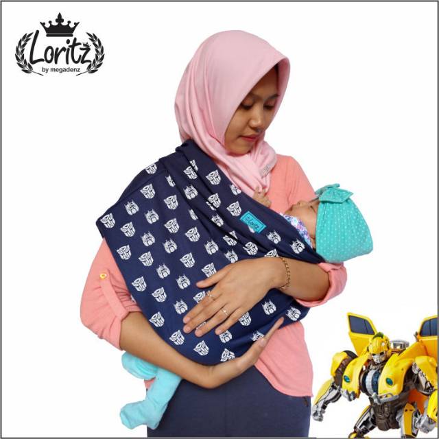 Geos gendongan bayi LORITZ motif TRANSFORMER