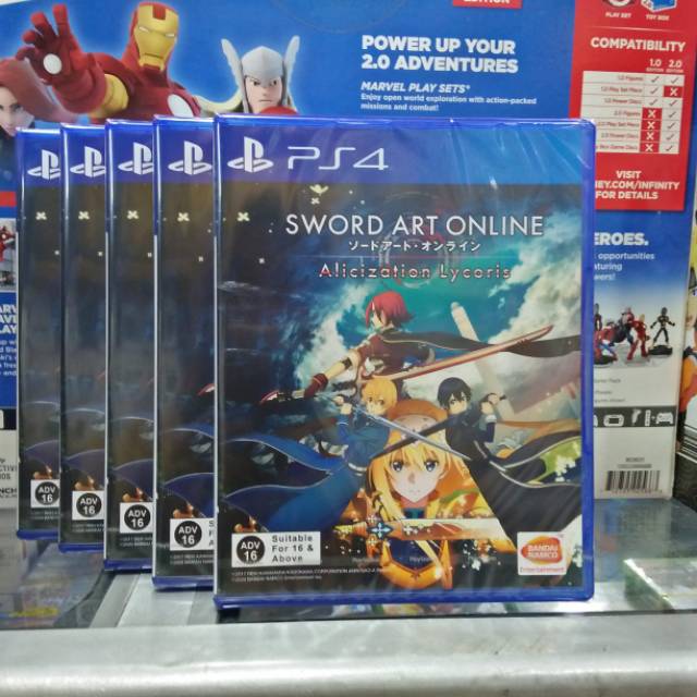 PS4 Sword Art Online Alicization Lycoris Kaset PS4