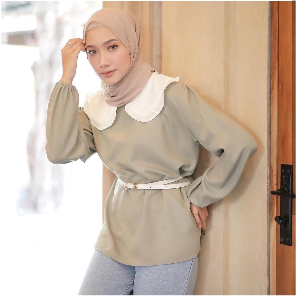 THANIA BLOUSE BAHAN SHAKILA 100%ORIGINAL PREMIUM