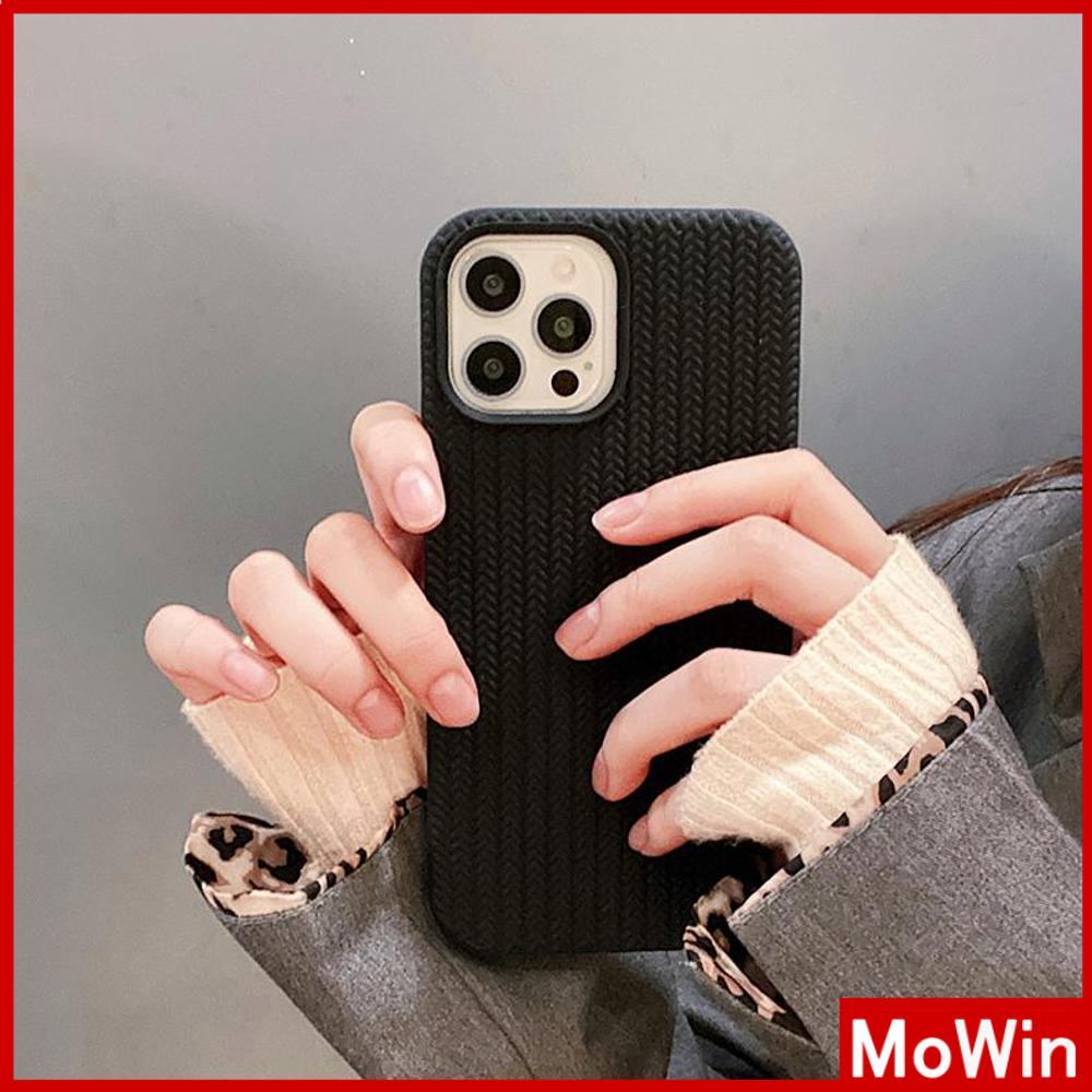 For iPhone 14 Pro Max iPhone Case TPU Soft Case Woven Texture Shockproof Protection Camera Cream White Black Compatible For iPhone 13 Pro max 12 Pro Max 11 xr 7Plus