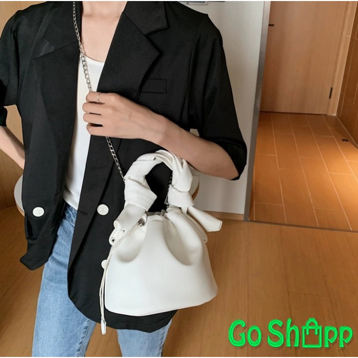 tas wanita Tas Selempang Bucket Import - Tas Fashion Wanita Terbaru Import [T05] - Putih selempang b