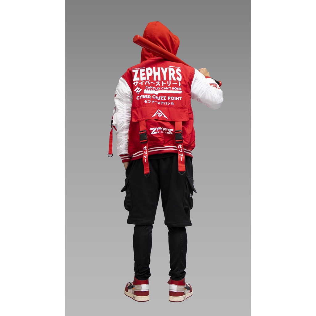 ZIPPER  CYBER STREET RED ZEPHYRS