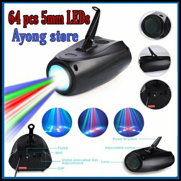 Lampu Sorot Rgb Led 64 Pcs Lampu Disco Panggung Lighting Sound System