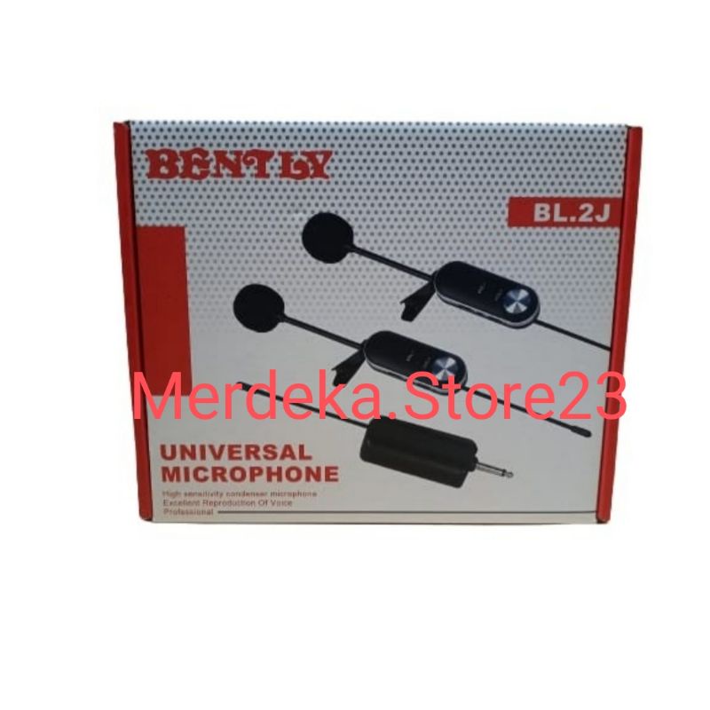 BENTLY BL-2J Clip On Jepit Mic Wireless | Clip On Microphone Wireless