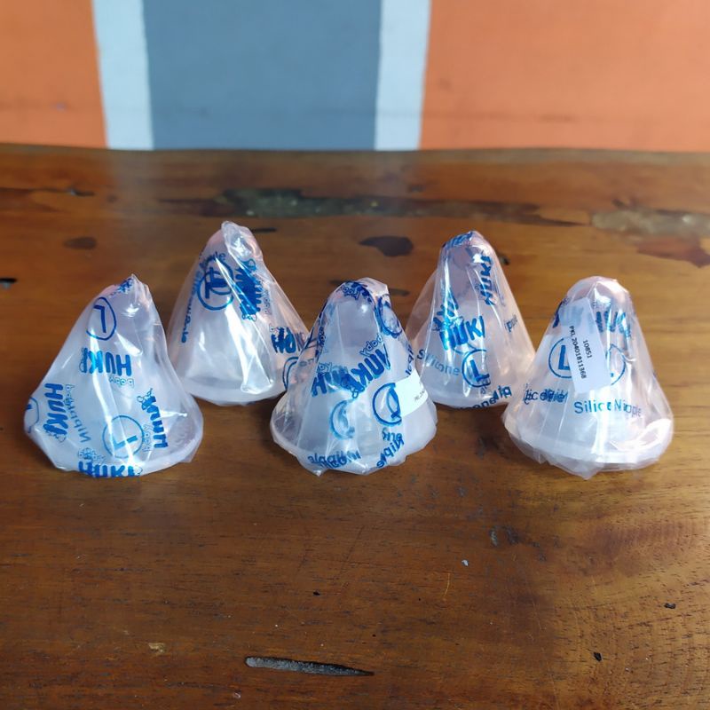 DOT HUKI SILICONE NIPPLE REGULER BULAT S,M,L 1 PCS BOTOL SUSU PERLENGKAPAN BAYI DOT PENTIL DOT HUKI PERALATAN MAKAN BAYI-2
