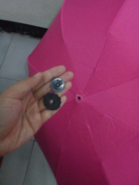 Payung Lipat 3 Polos Warna / Lapis Hitam / Grc / Antiuv / Sablon - 011