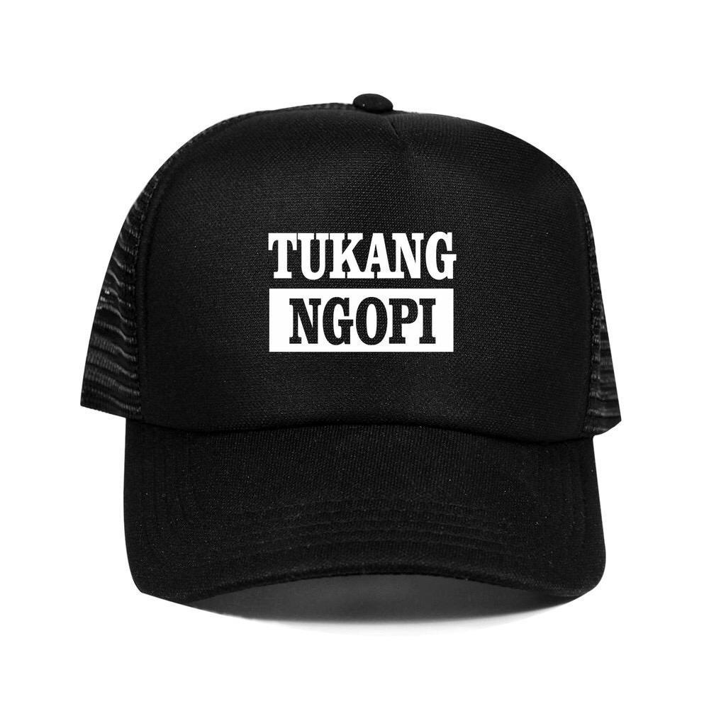 topi trucker jaring hat cap tukang ngopi distro polos custom indonesia pria wanita obral murah