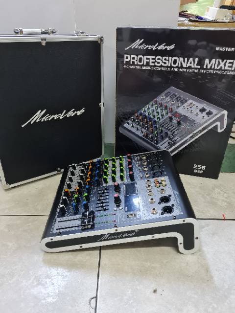 MIXER AUDIO MICROVERB MASTER4/MASTER 4 4CH FREE KOPER USB-BLUETOOTH-SOUNDCARD TO PC BARU ORIGINAL