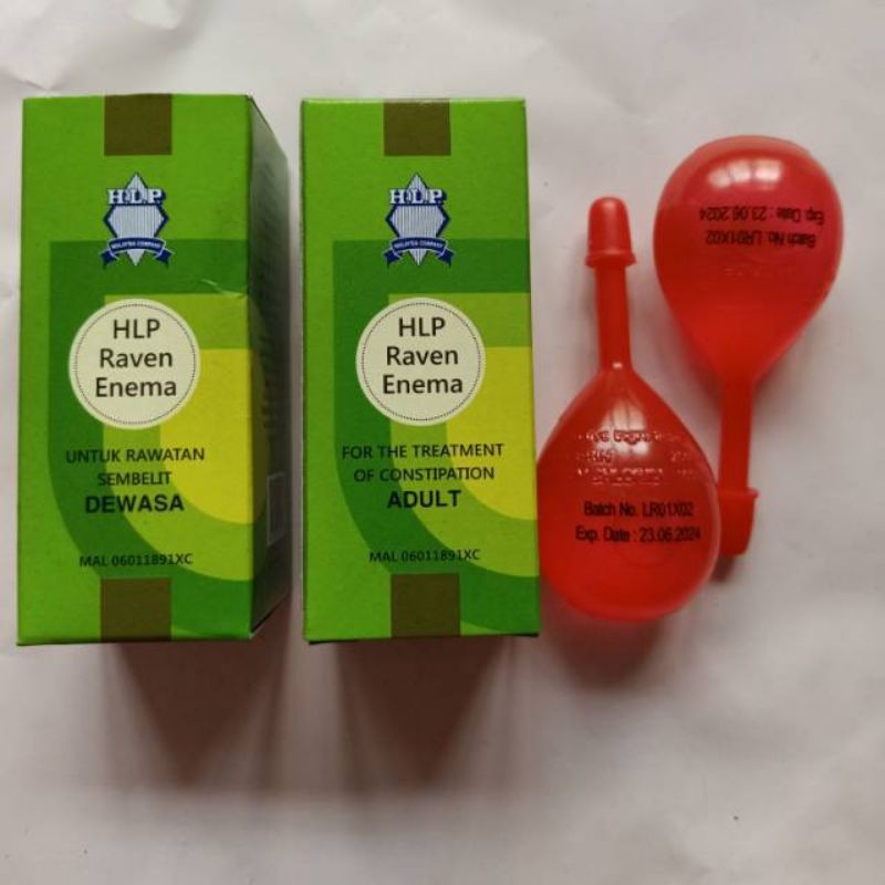 HLP raven enema dewasa 20ml(0bat untuk mengatasi sembelit) import