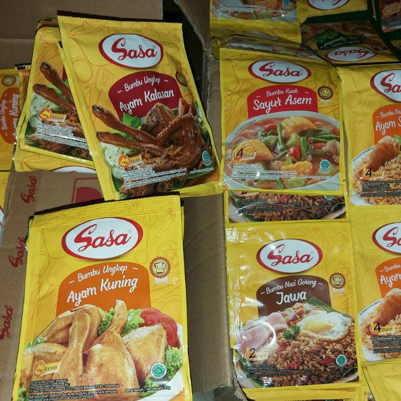 SASA TEPUNG BUMBU VARIANT LENGKAP