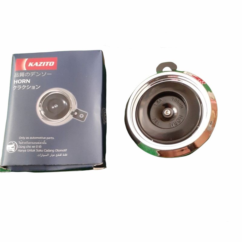 Klakson Standar  CRUME Motor Klakson Disc Kazito Satuan List Crome 12 V Universal Semua Motor Dan Mobil 12 V