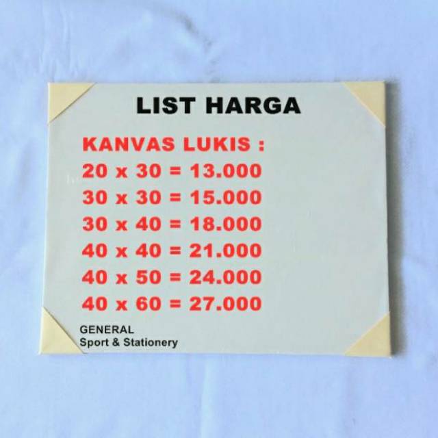 

Kanvas Lukis 30x40